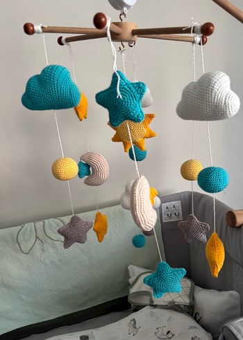Beden Pastel Renkli Ahşap Bebek dönence