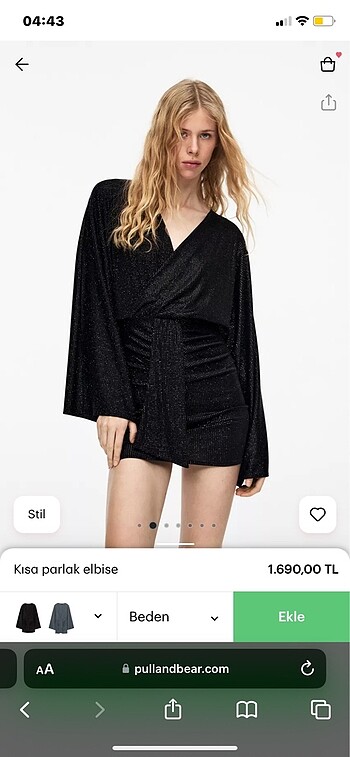 Pull and Bear pull@bear mini elbise
