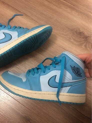 38 Beden mavi Renk Nike Air Jordan 1 Ice Blue