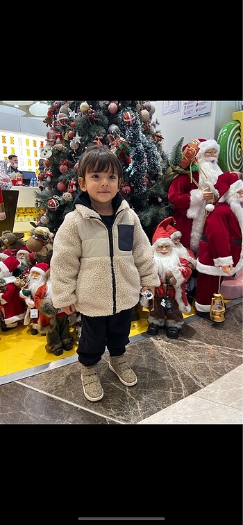 Zara peluş mont
