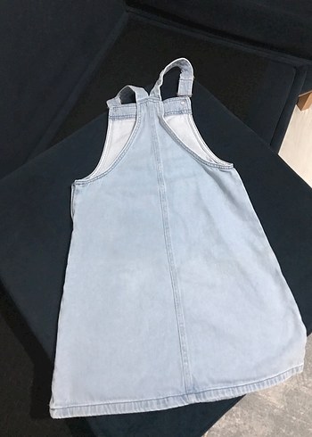 Mavi Kot Askılı Midi Tulum - Görsel 2