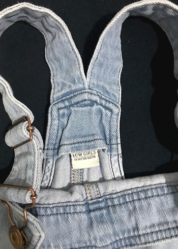 Mavi Kot Askılı Midi Tulum - Görsel 3