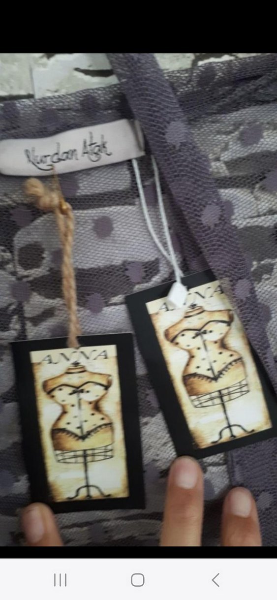 Lila  Uzun Kadın Pareo Sabahlık - Görsel 4