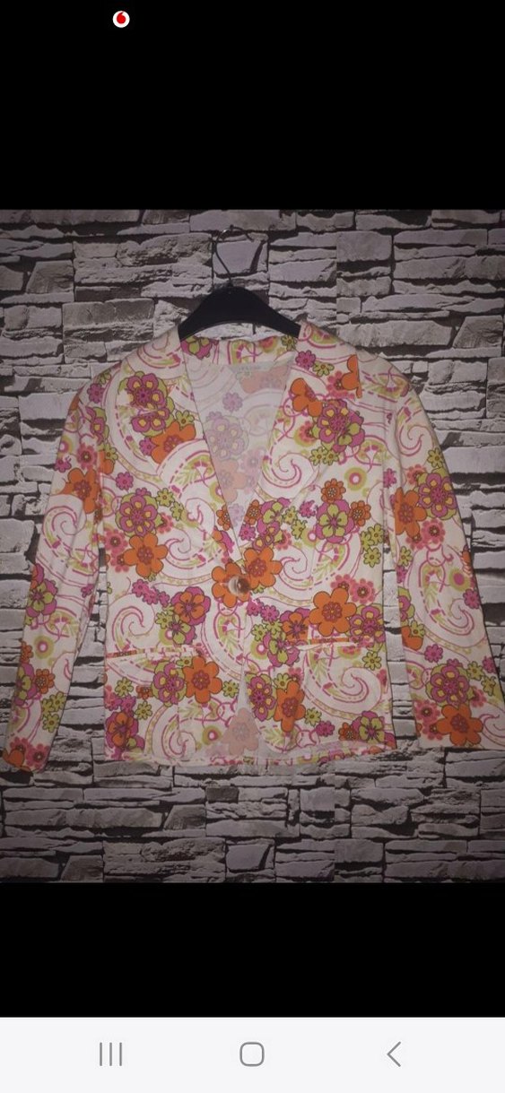 Çiçek Desenli Bohem Kadın Blazer Ceket - Görsel 2