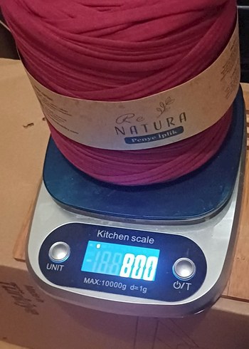 Bordo renkte penye iplik - Görsel 3