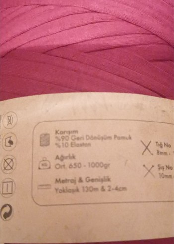 Bordo renkte penye iplik - Görsel 2