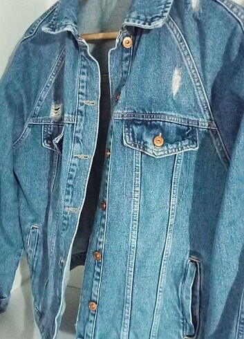 Lcw kendiliğinden yırtmalı denim ceket 