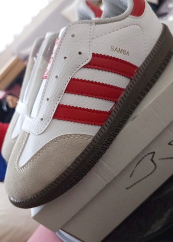 Kadın Beyaz Adidas Samba Spor Ayakkabı - Görsel 4