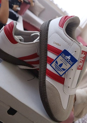 Kadın Beyaz Adidas Samba Spor Ayakkabı - Görsel 2