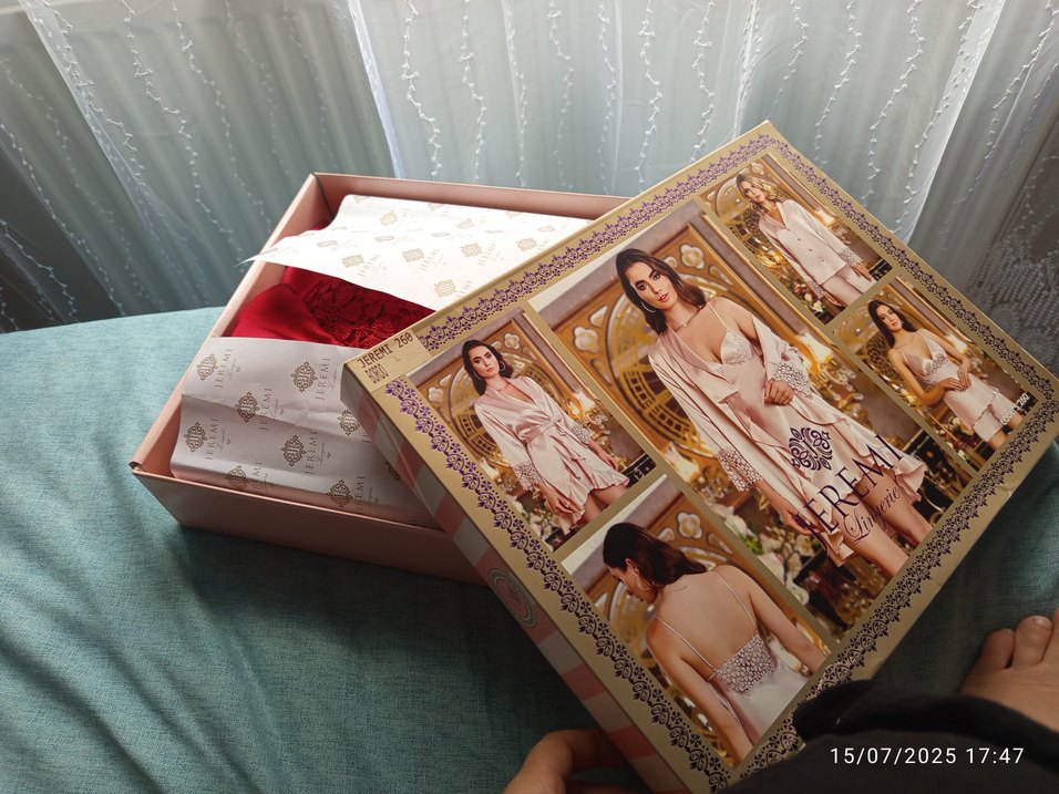 İşlemeli Bordo Mini Bohem Kadın Gecelik - Görsel 5