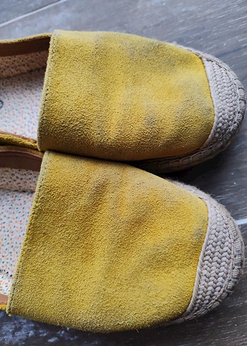 Sarı Süet Kadın Espadril - Görsel 5