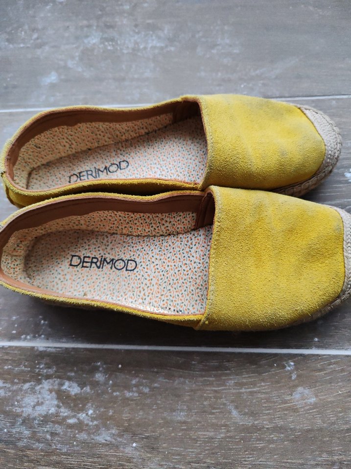 Sarı Süet Kadın Espadril - Görsel 2