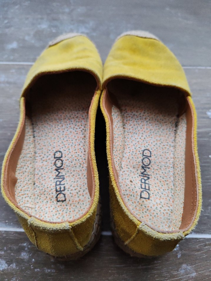 Sarı Süet Kadın Espadril - Görsel 4