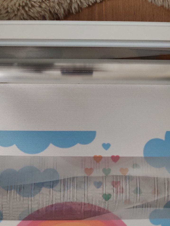 Pastel Renkli Baskılı Gökkuşağı Desenli Perde - Görsel 2