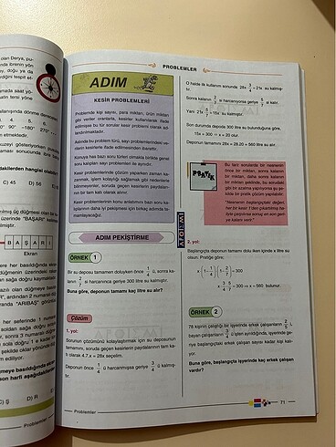  Beden yks matematik test kitabı apotemi problemler