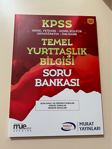 kpss temel yurttaşlık bilgisi soru bankası test kitabı