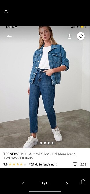 trendyol milla mom jean