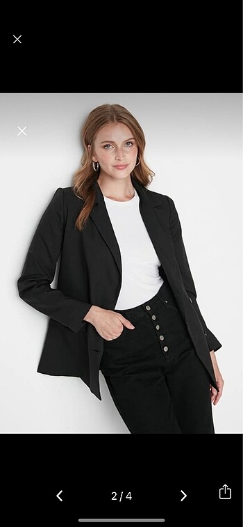 Trendyol & Milla Siyah Blazer Ceket