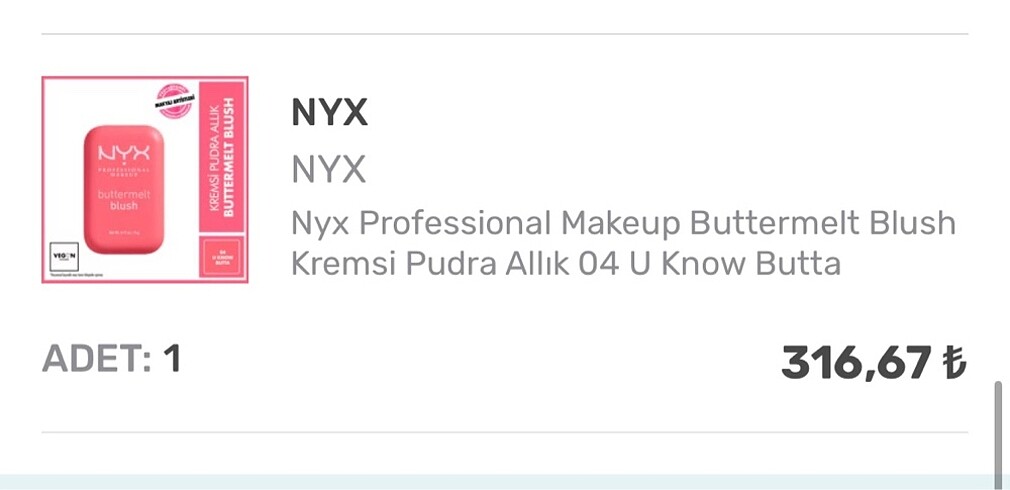 NYX Nyx allık
