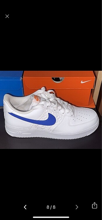 42.5 Beden beyaz Renk Nike air force Beyaz yeni orjinal kutusunda