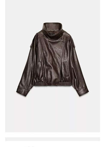 Kadın Kahverengi Deri Ceket - Görsel 2