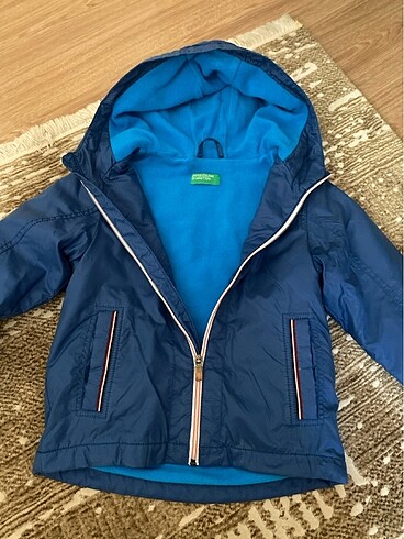 5 Yaş Beden mavi Renk Benetton çocuk yağmurluk @mont