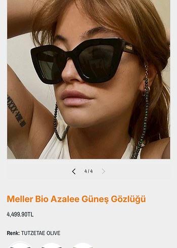 Meller Azalee Kadın Bej Güneş Gözlüğü - Görsel 14