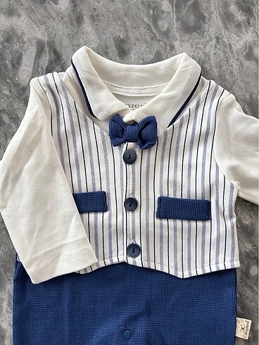 Papyon detaylı erkek tulum 0-3 ay - Görsel 2