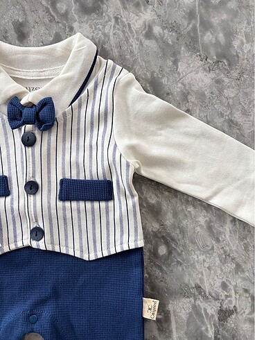 Papyon detaylı erkek tulum 0-3 ay - Görsel 3