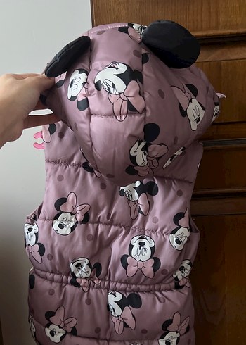 Kız Çocuk Pembe Baskılı Yelek - Görsel 2