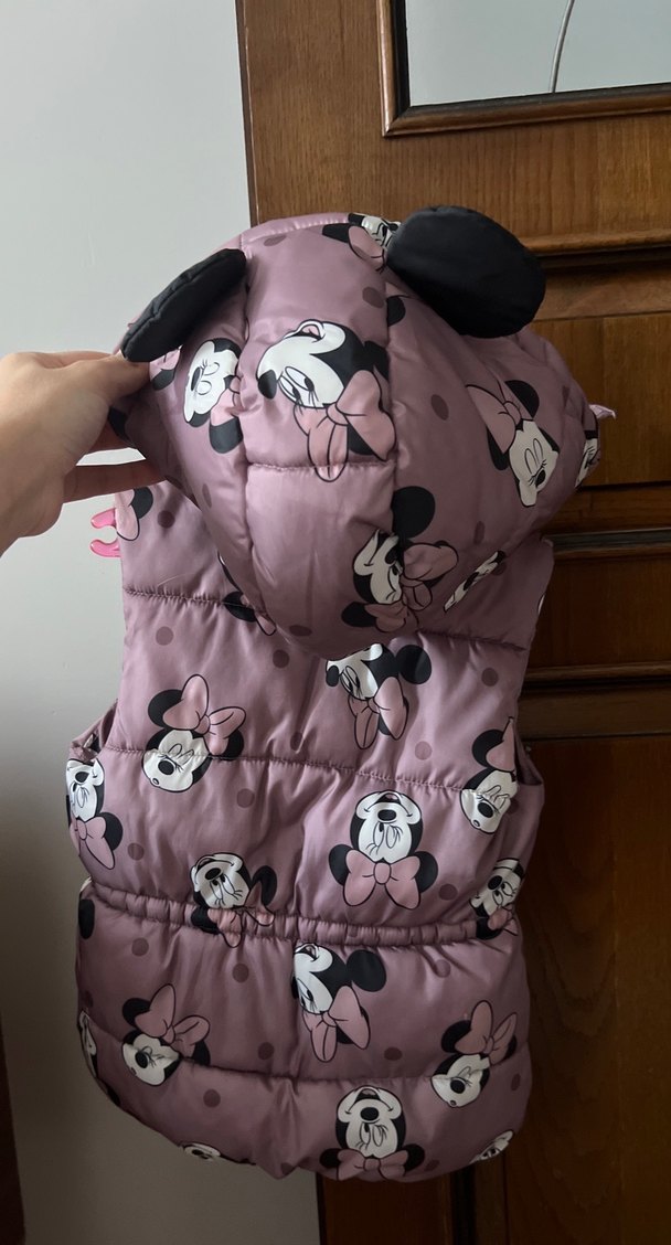 Kız Çocuk Pembe Baskılı Yelek - Görsel 2