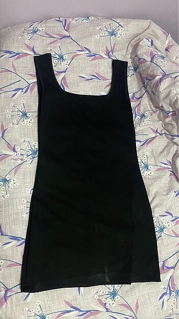 Zara siyah mini elbise