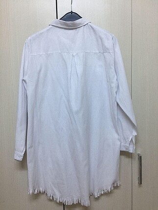 Zara Uzun beyaz tunik gömlek