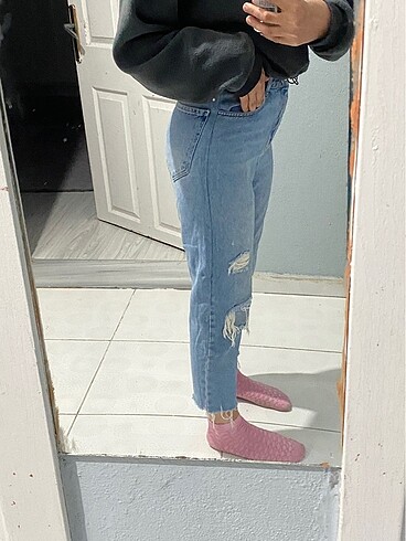 30 Beden mavi Renk Denim mavi jean pantolon