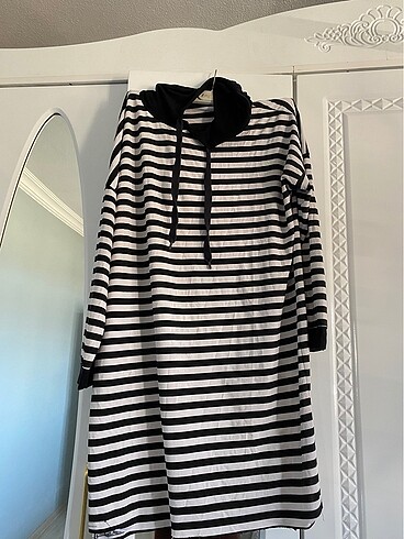 Uzun ince sweatshirt tunik