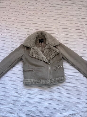 Pull and Bear Pull&Bear Biker Süet Ceket