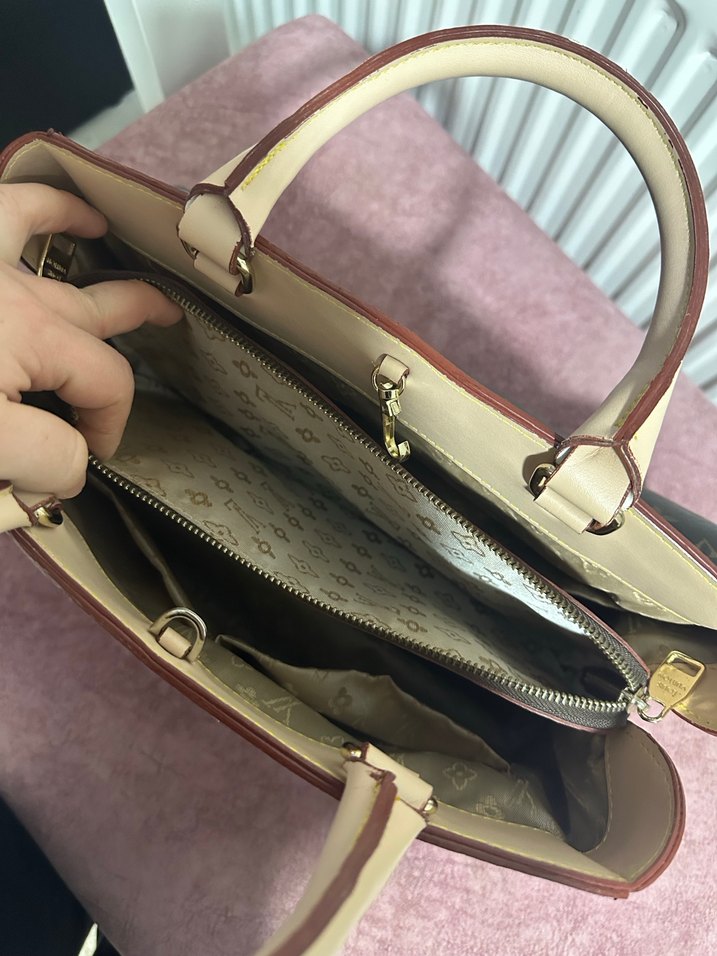 Kahverengi Deri Louis Vuitton Kadın Çanta - Görsel 5