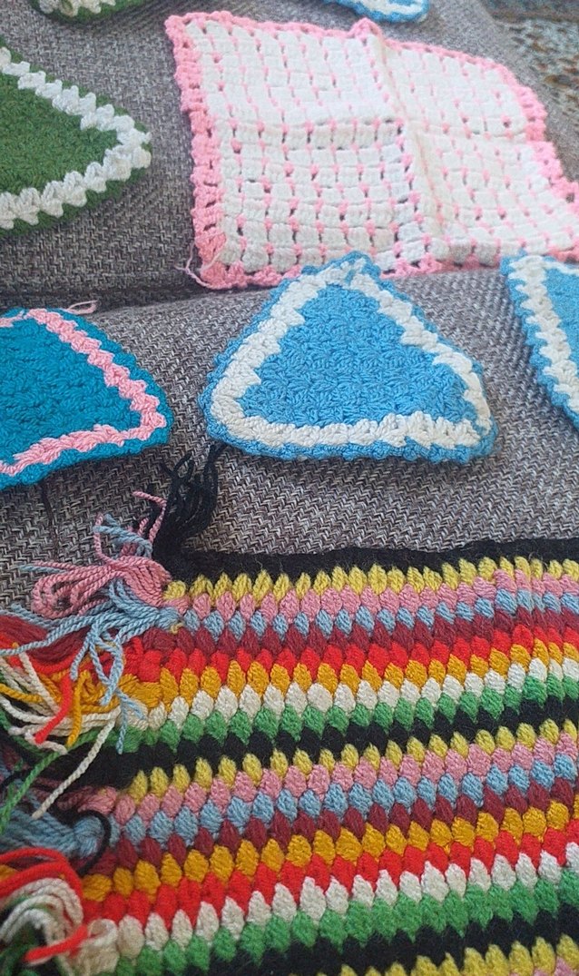 Çok Renkli Örgü Banyo Süngeri Seti - Görsel 2