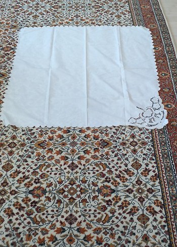 İşlemeli Beyaz iş bohça - Görsel 2