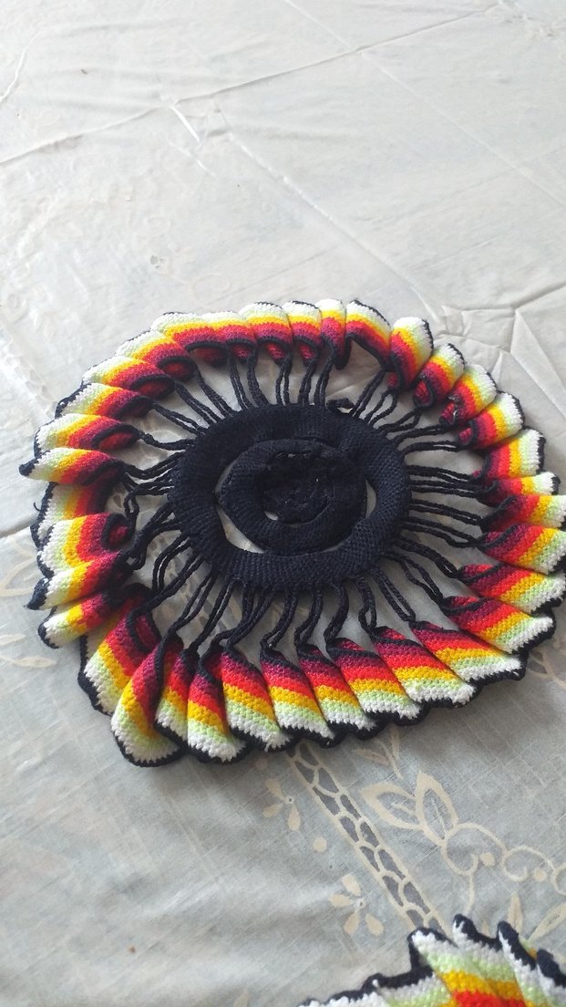 Elde Örülmüş Renkli Dekoratif Tabak Altlıkları - Görsel 2