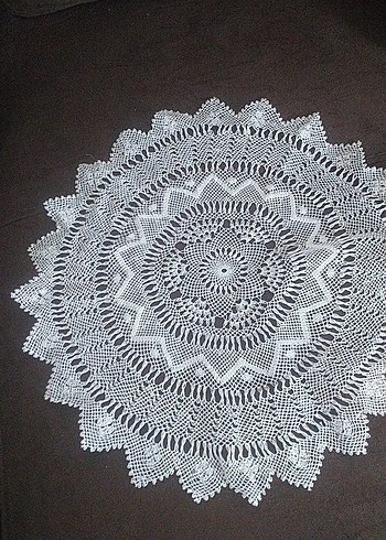 iğne oyası sehpa örtüsü - Görsel 2