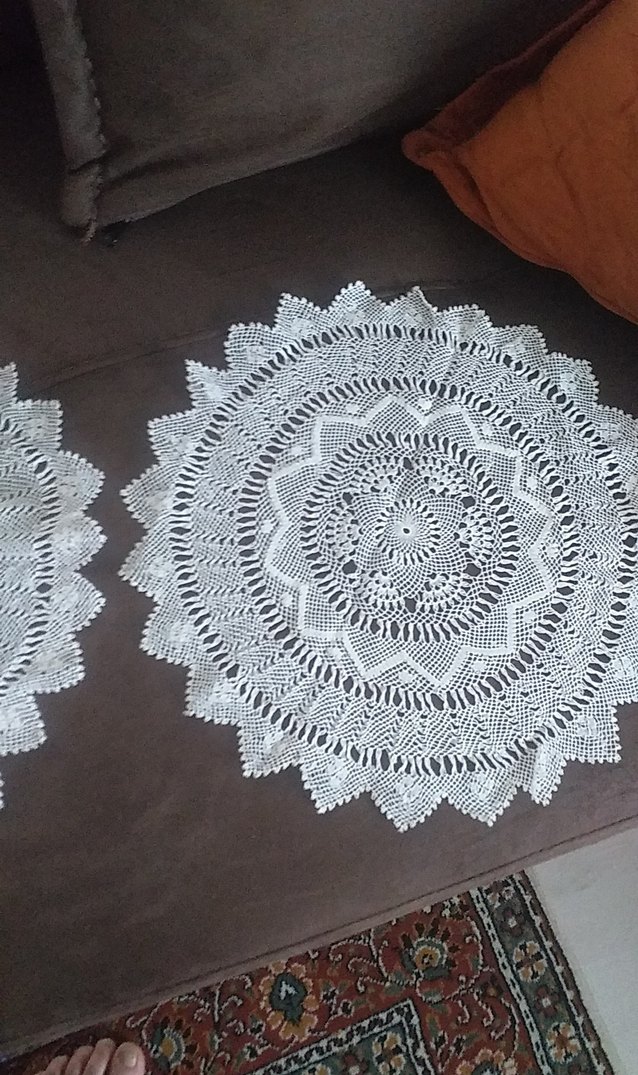 iğne oyası sehpa örtüsü - Görsel 4