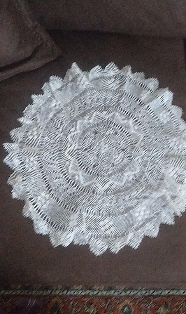 iğne oyası sehpa örtüsü - Görsel 3