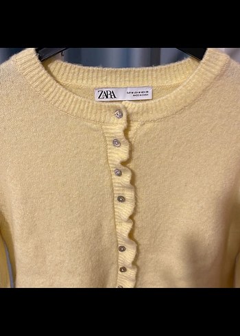 ZARA BUTTER YELLOW TRİKO HIRKA - Görsel 2