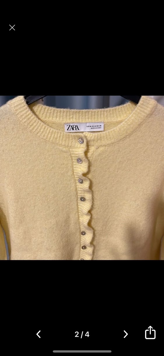 ZARA BUTTER YELLOW TRİKO HIRKA - Görsel 2