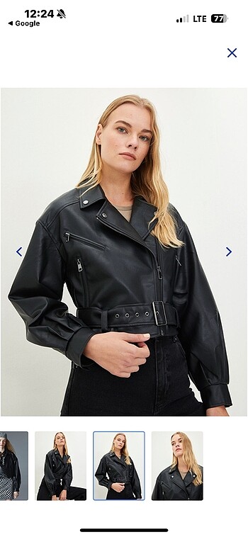 zara model oversize deri ceket