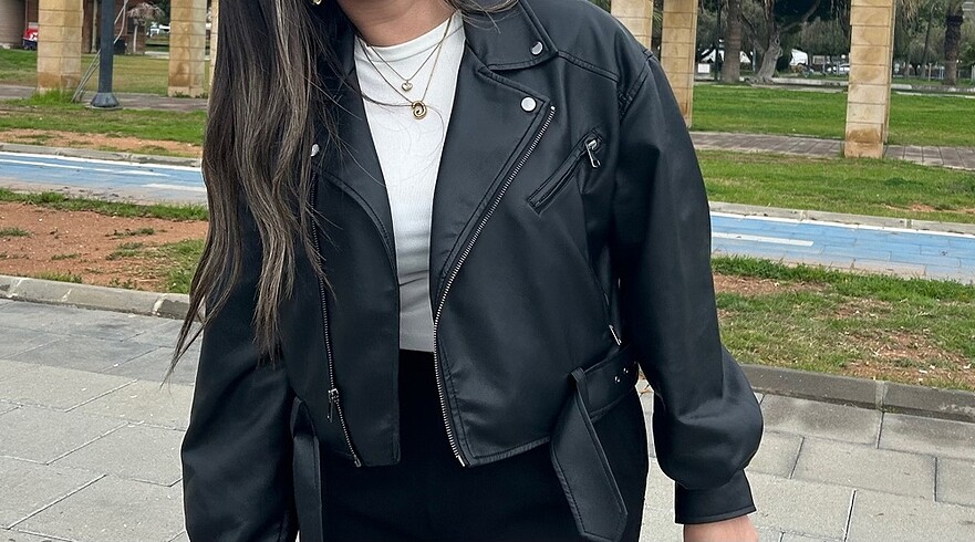 Zara zara model oversize deri ceket