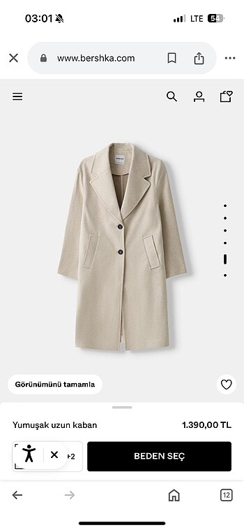 xs Beden ten rengi Renk bershka yumuşak kaban