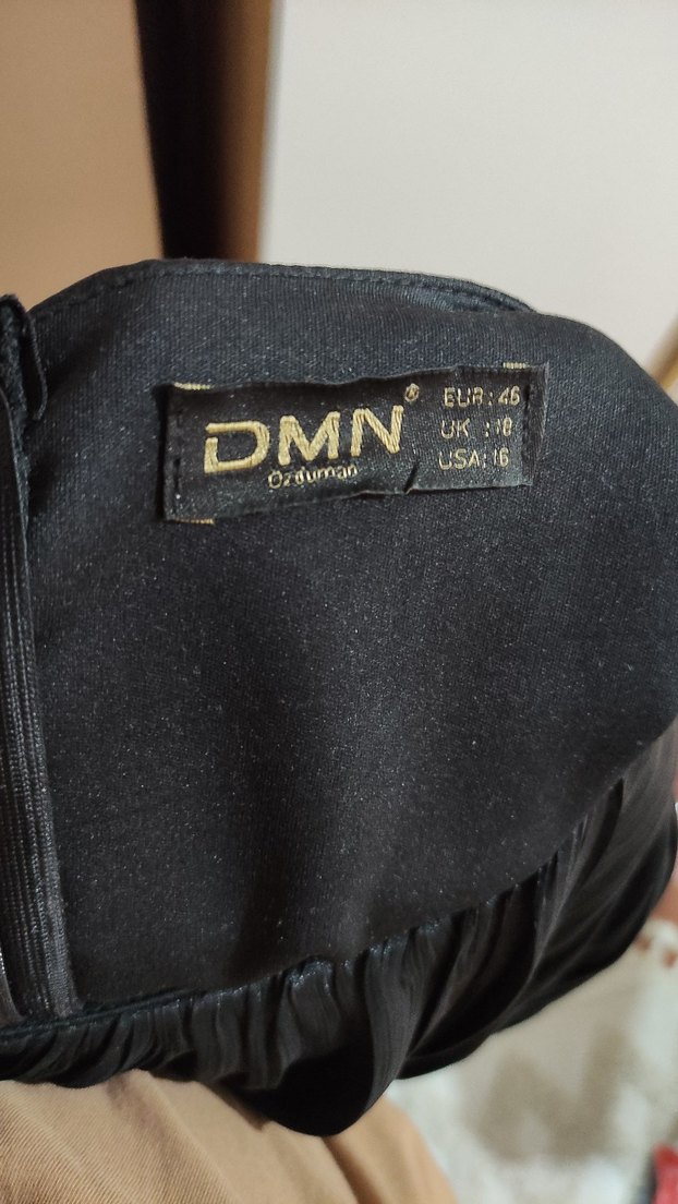 Uzun Siyah Tesettür Abiye - Görsel 3