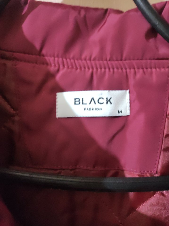 Bordo Baskılı Uzun Kollu Bomber Ceket - Görsel 2